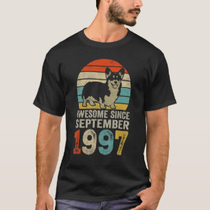 Awesome Since September 1997 25th Birthday Dog T-Shirt