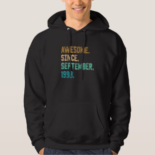 Awesome Since September 1998 Vintage 24th Birthday Hoodie