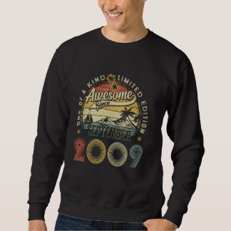 Awesome Since September 2009 Vintage Boys Girl 16t Sweatshirt