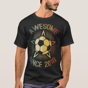 Awesome Since Soccer Birthday Retro Team Bday T-Shirt