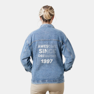 Awesome since year costom  Birthday  gifts Denim Jacket