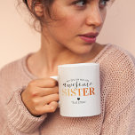 Awesome Sister | Cute Sibling Orange Coffee Mug<br><div class="desc">Searching for the ultimate present to make your sister grin from ear to ear? Look no further! Our comical sibling mug, casting the phrase 'my sister has an awesome sister... true story', is just what you need. With a delightful blend of fonts and a trendy orange gradient highlighting the word...</div>