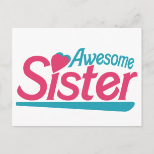 Awesome Sister Postcard