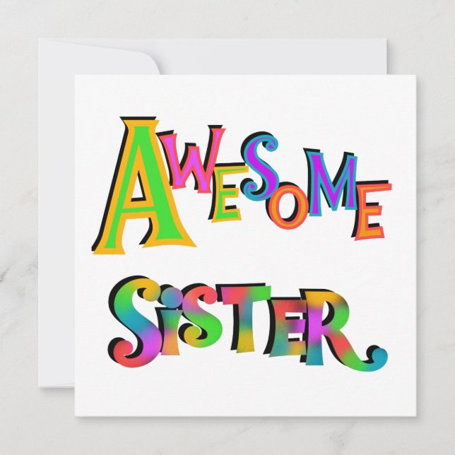 Awesome Sister T-shirts and Gifts (Front)