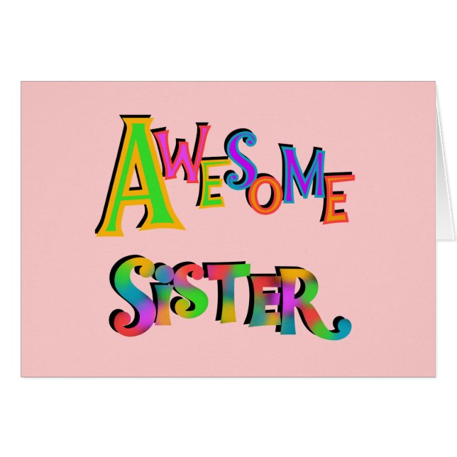 Awesome Sister T-shirts and Gifts (Front Horizontal)