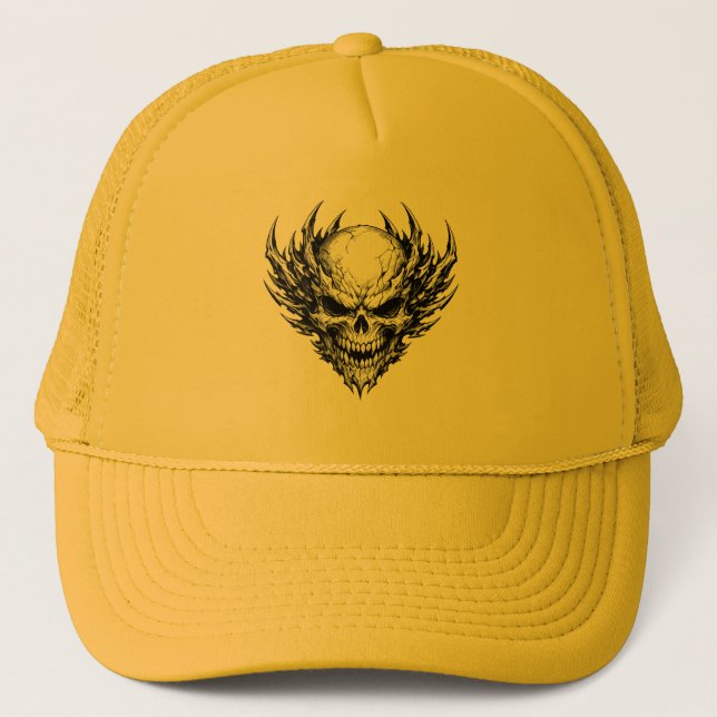 Awesome Skeleton Trucker Hat (Front)