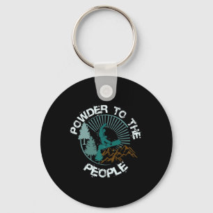 Awesome Snowboarding powder To The People' Key Ring
