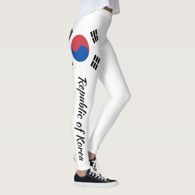 Awesome South Korea Korean Flag Leggings (Right)