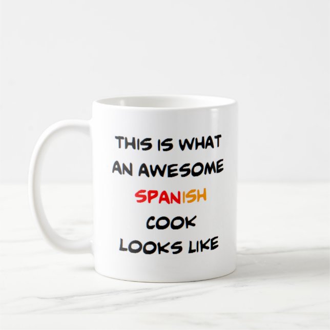 awesome spanish cook coffee mug (Left)