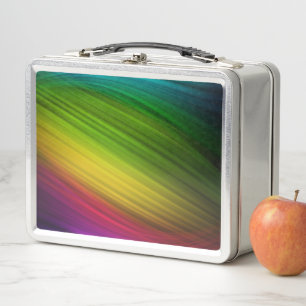 Awesome Spectrum of Rainbow Colors Metal Lunch Box