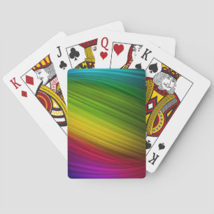 Awesome Spectrum of Rainbow Colors Playing Cards
