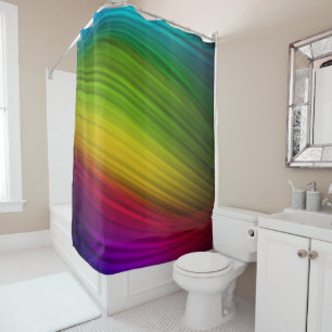 Awesome Spectrum of Rainbow Colors Shower Curtain