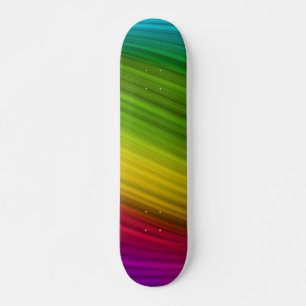 Awesome Spectrum of Rainbow Colours Skateboard