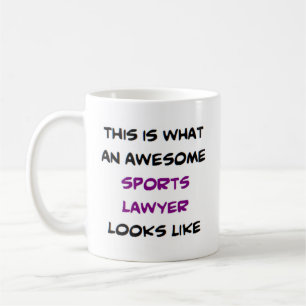 awesome sports lawyer coffee mug