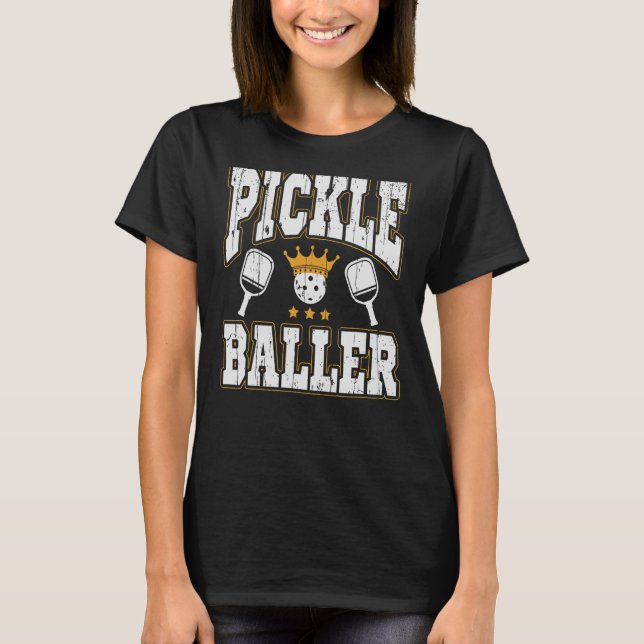 Awesome Sports Player Of Pickle Ball Game Of Pickl T-Shirt (Front)