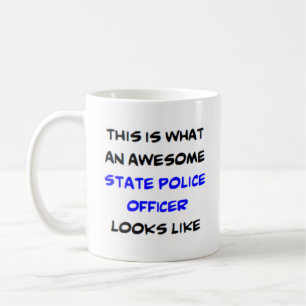 awesome state police officer coffee mug