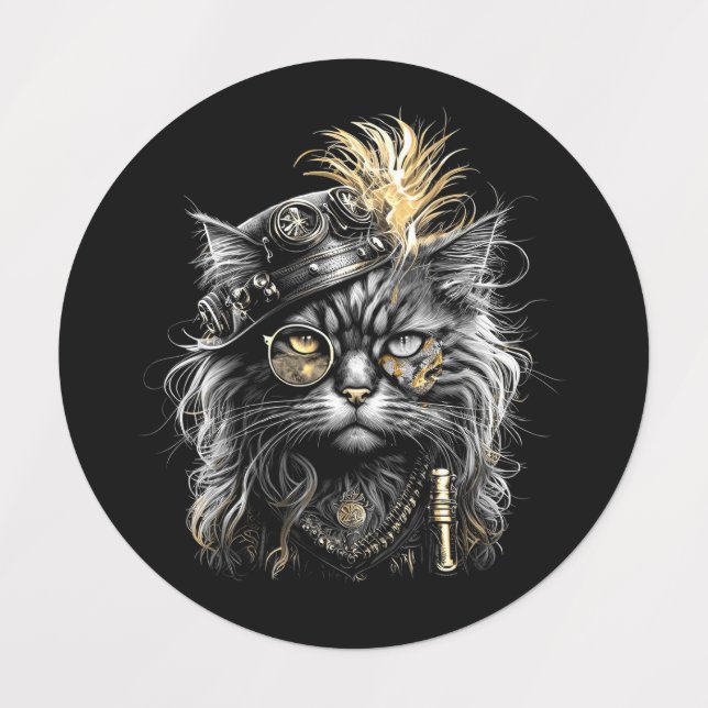 Awesome Steampunk Cat  (Design 1)