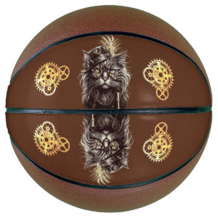 Awesome Steampunk Cat Basketball