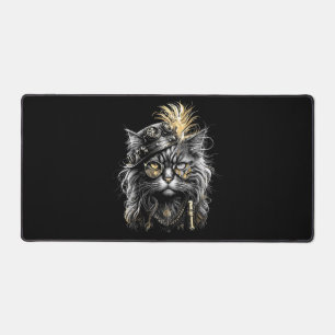 Awesome Steampunk Cat Desk Mat