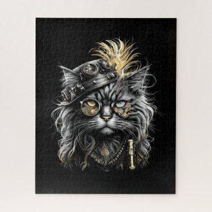 Awesome Steampunk Cat  Jigsaw Puzzle