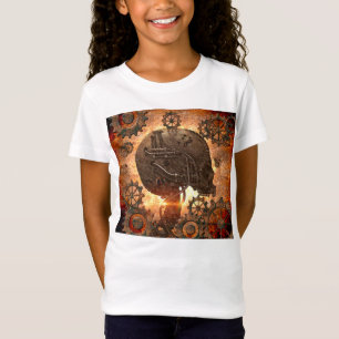 Awesome steampunk Skull with gears T-Shirt