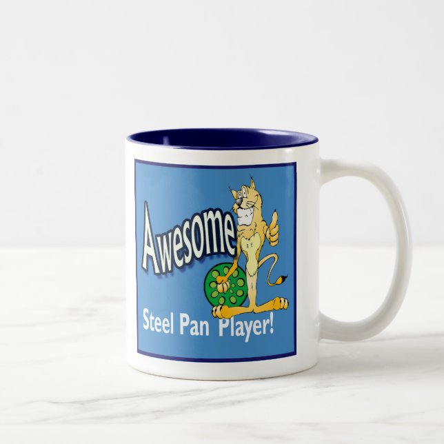 Awesome steel pan player mug (Right)