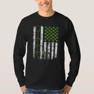 Awesome Stethoscope American Flag Nurse Doctor St T-Shirt