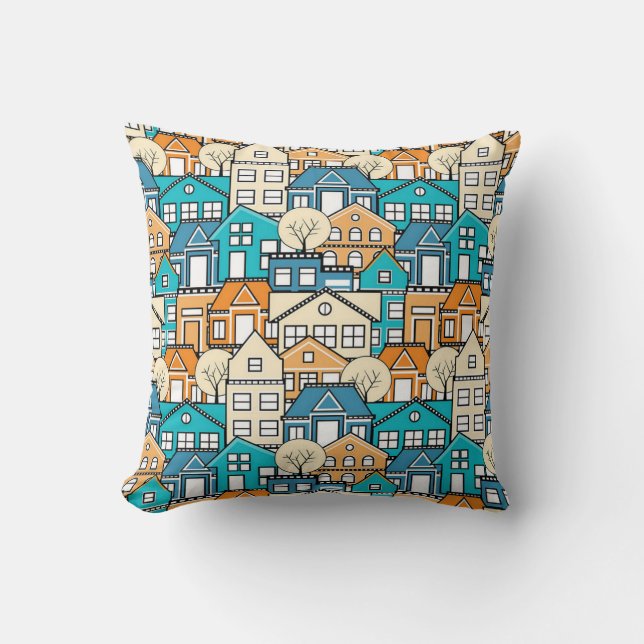 Awesome Suburb Scheme Cushion (Front)