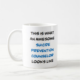 awesome suicide prevention counsellor coffee mug