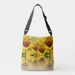 Awesome Sunflower Design Crossbody Bag