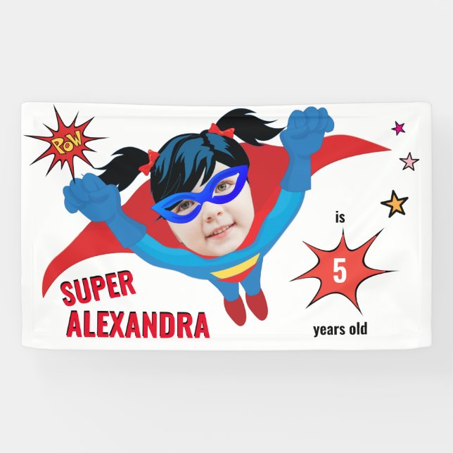 Awesome Superhero Tremendous Birthday Gift Banner (Horizontal)