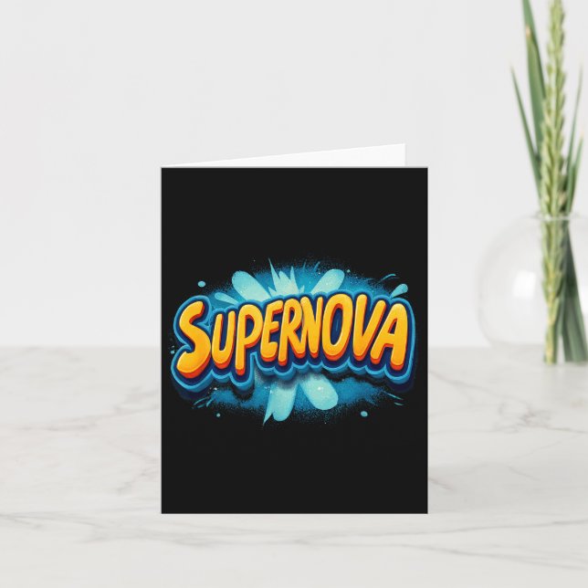 Awesome Supernova Costume For Boys And Girls  Card (Front)