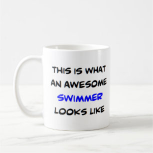 awesome swimmer coffee mug