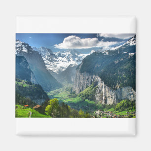 Awesome Switzerland Alps Magnet