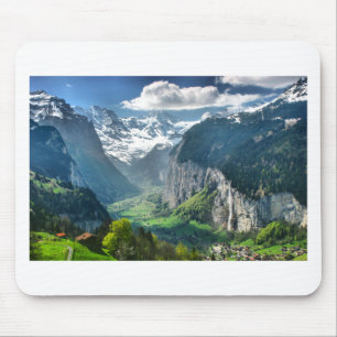 Awesome Switzerland Alps Mouse Mat