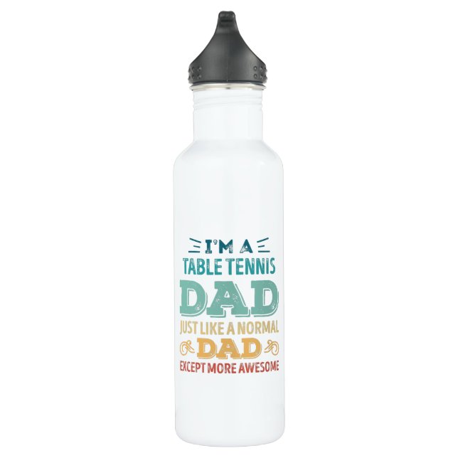 Awesome Table Tennis Dad Fathers Day Funny Gift 710 Ml Water Bottle (Right)