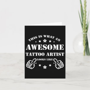 Awesome Tattoo Artist Card