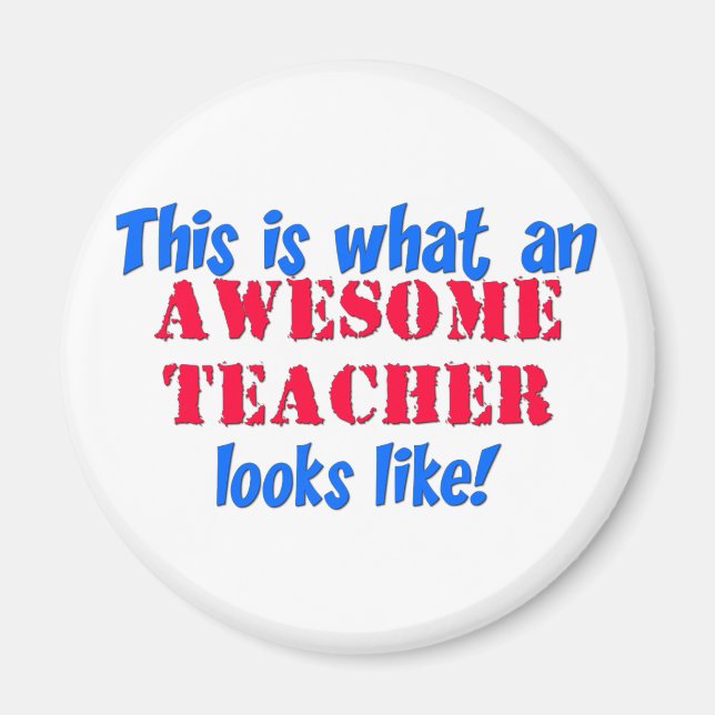 Awesome Teacher Magnet (Front)