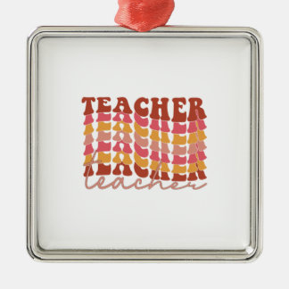 Awesome Teacher Metal Tree Decoration