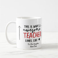 Awesome teacher modern typography gift