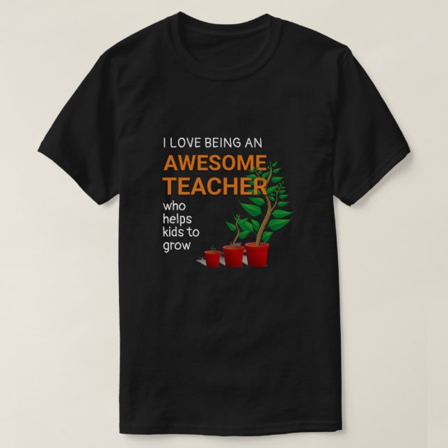 Awesome Teacher T-Shirt (Design Front)