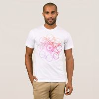 awesome tee-stamp of bicycles mauve