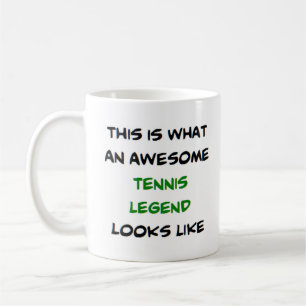 awesome tennis legend coffee mug