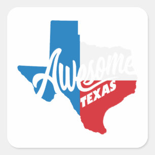 Awesome Texas II Square Sticker