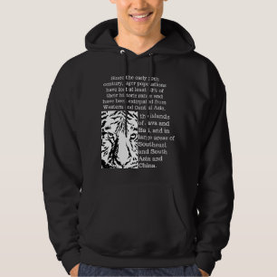 Awesome text based tiger modern design black hoodie