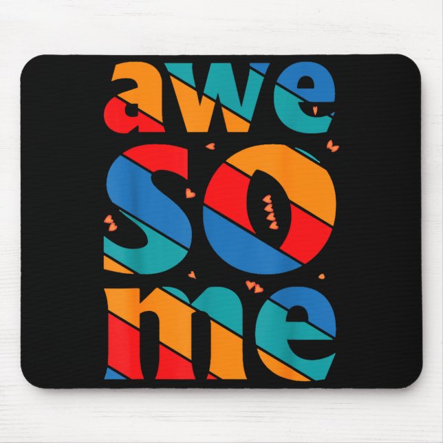 Awesome Text Saying Quote Men Women Kids Graphic A Mouse Mat (Front)