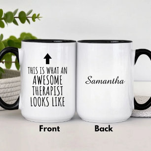 Awesome Therapist Looks Like This Funny  Mug