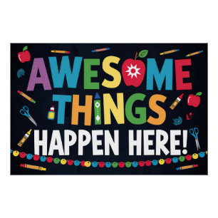 Awesome Things Happen Here Poster