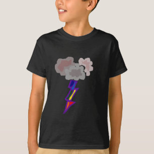 Awesome Thunderstorm Clouds and Lightning Art T-Shirt