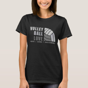 Awesome Tie Dey Volleyball Peace Love Volleyball T-Shirt